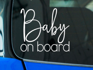 Aufkleber für Auto, Geburtstags Geschenke, Sticker, Baby on Board, Geburt, Taufe, Kind, Säugling, Sicherheit, Warnung, Verkehr, Familie, Babypinkeln, Schwanger, Geschenk Mutter nach Geburt, Baby on Board Aufkleber, Baby on board Sticker, Autoaufkleber Baby, Autosticker Baby, Baby Autoaufkleber