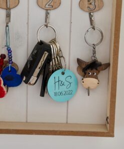 Alternative view of Schlüsselanhänger mit Bild & Initialen - Valentinstag Geschenk für Freundin